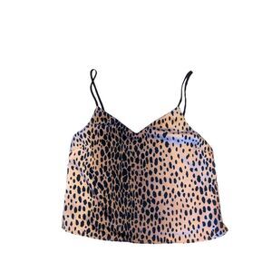 🛍️KHLOE KARDASHIANS GOOD AMERICAN ANIMAL PRINT BLOUSE SIZE 0